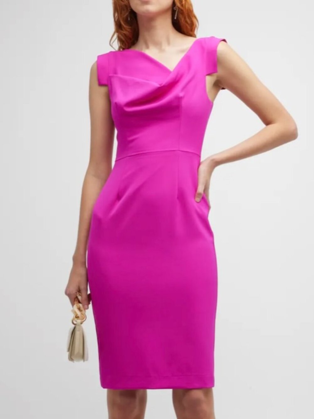 The Iconic Black Halo Jackie O Shea in Vibrant Pink size 6
